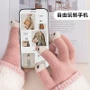 Winter warm Doudou Fish gloves for girls, cute anti-pilling touch screen gloves for students to write and have classes in winter Specification image